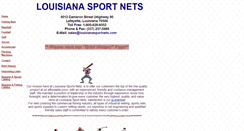 Desktop Screenshot of louisianasportnets.com